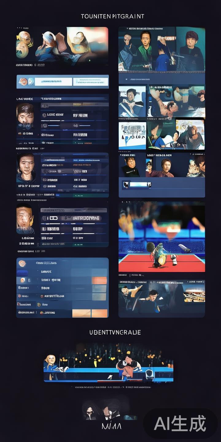 此外，平台还设有详细的赛事资料库，涵盖选手信息、比